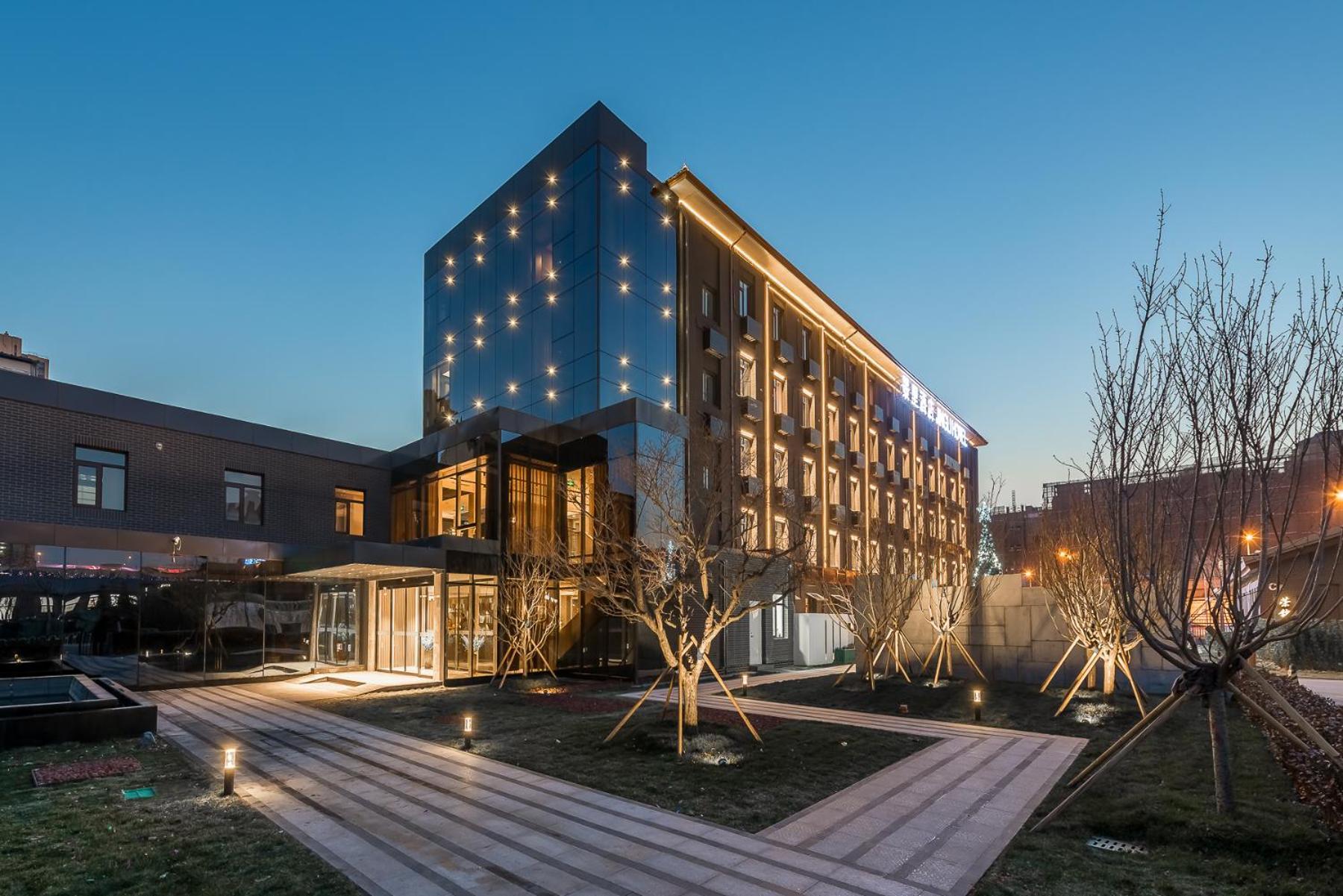 Jingli Hotel Beijing Heshenghui Dajiaoting Subway Station Branch מראה חיצוני תמונה